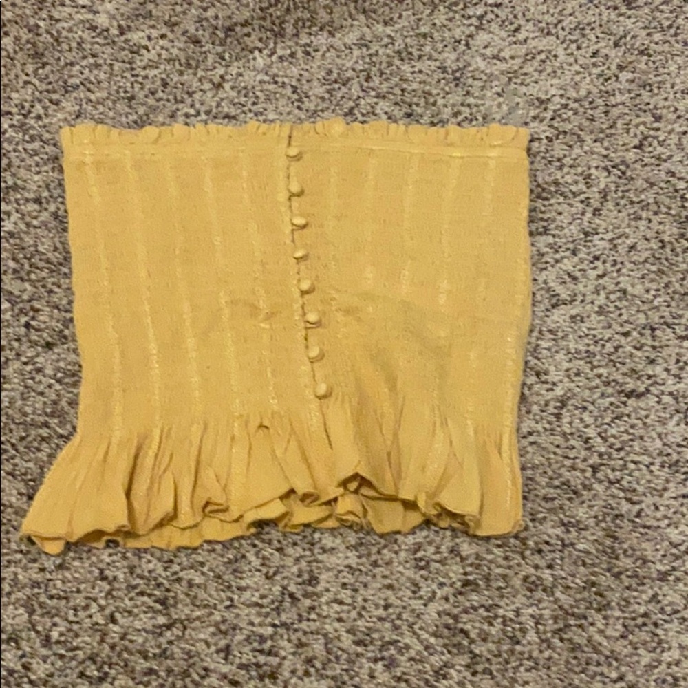 American eagle yellow tube top